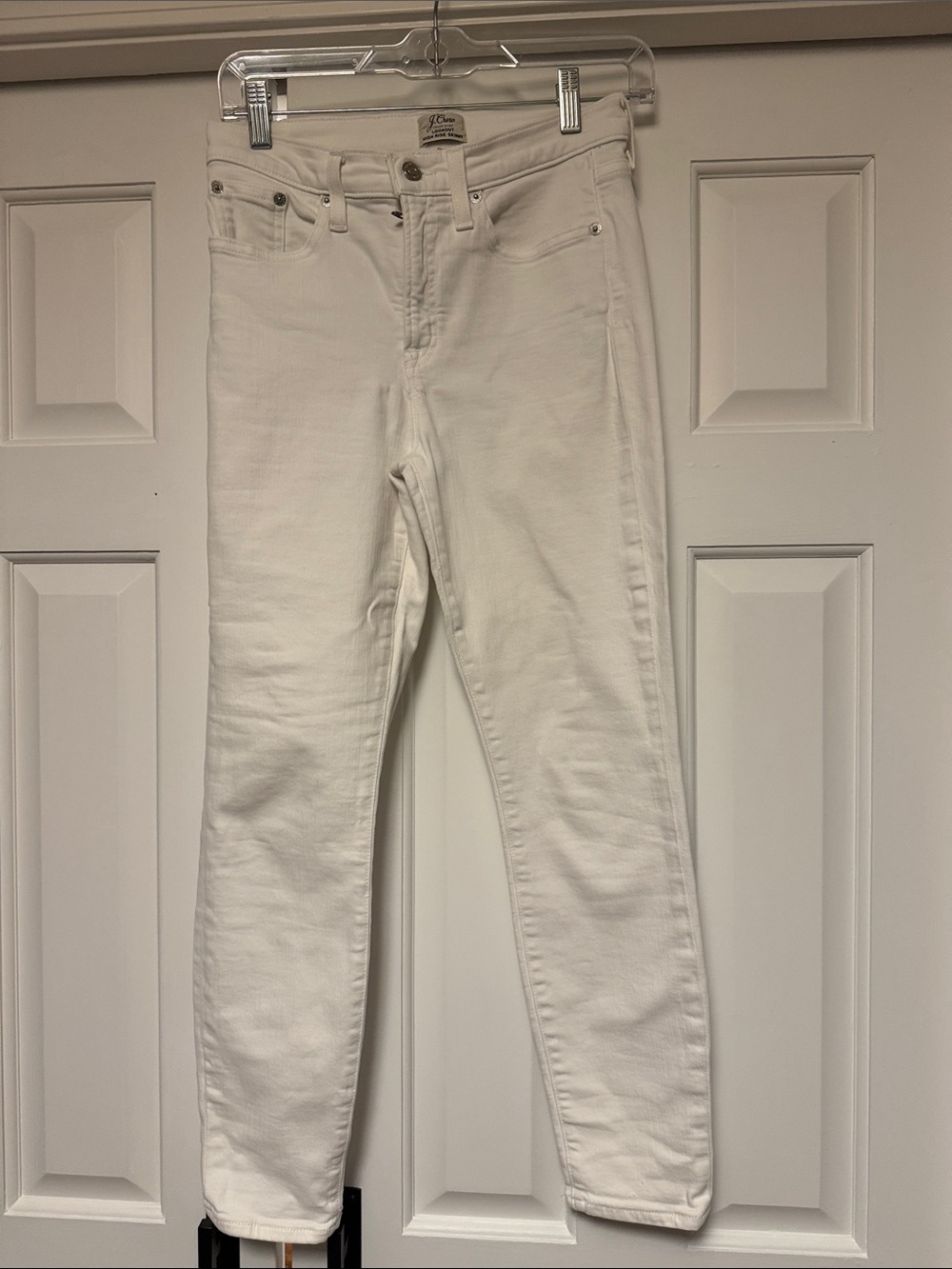 J. Crew White Skinny High-Rise Jeans 27P